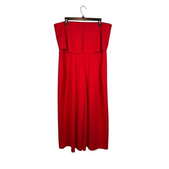 Dorothy Perkins Plus Size Red, Strapless, Cropped Jumpsuit, Plus Size 16 - Picture 4 of 12